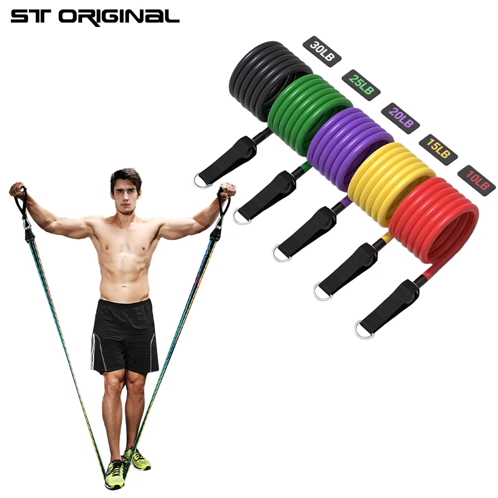 Men Resistance Bands for Women Yoga Rope Tensioner Pull Rope Set Elastic Fitness Multi function Suit Muscle Training Belt