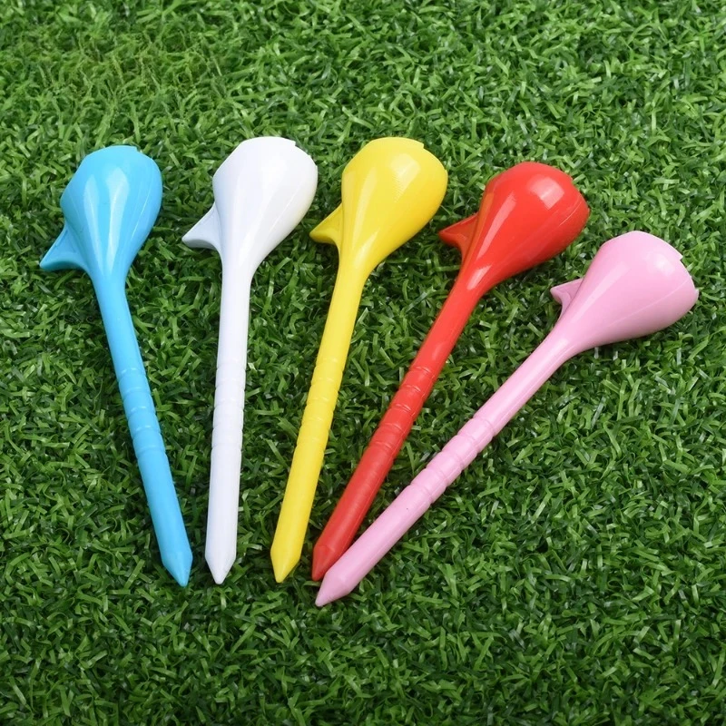 Golf Tees 10pcs Random Color 10 Degree Inclined Plastic Ball Seat JCT001