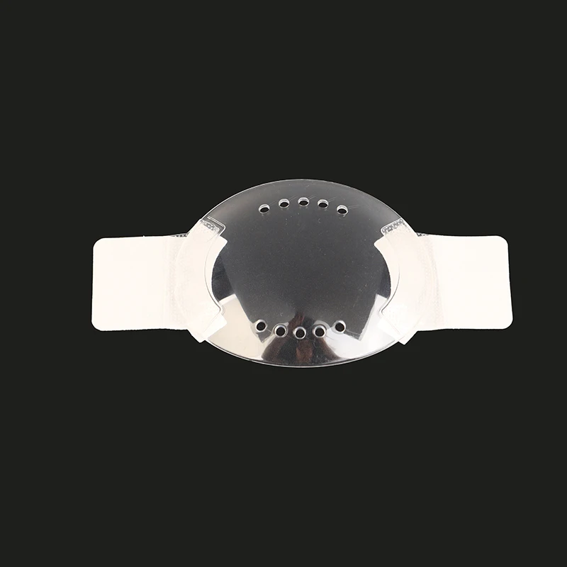 Fotografia 3: Protetor ocular de plástico transparente autoadesivo, com 10 furos necessários após cirurgia oftálmica, prevenção de colisão, proteção para os olhos