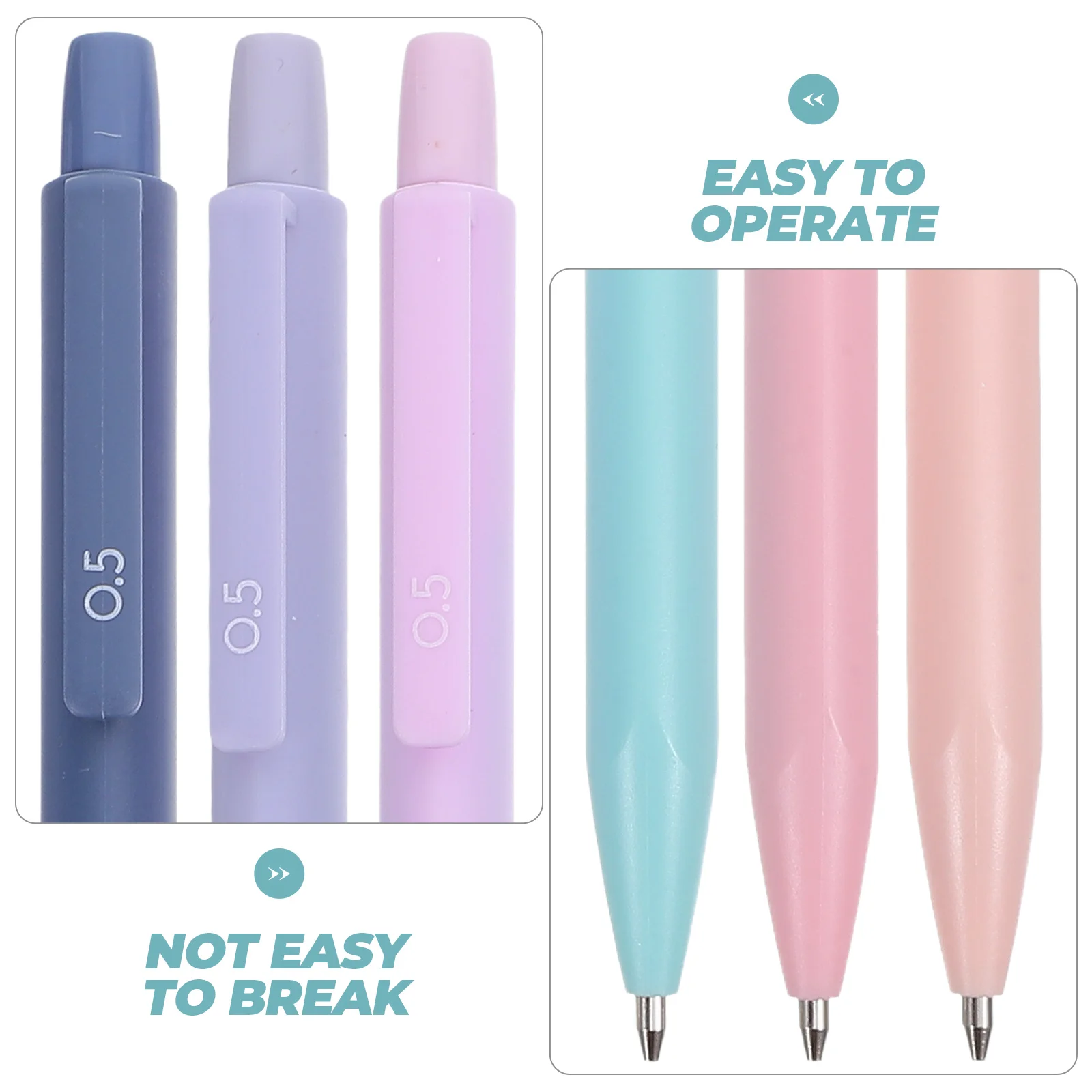 

30 Pcs Mechanical Pencil Multicolor Set Japanese Colored Pencils Cute Automatic Fancy Child