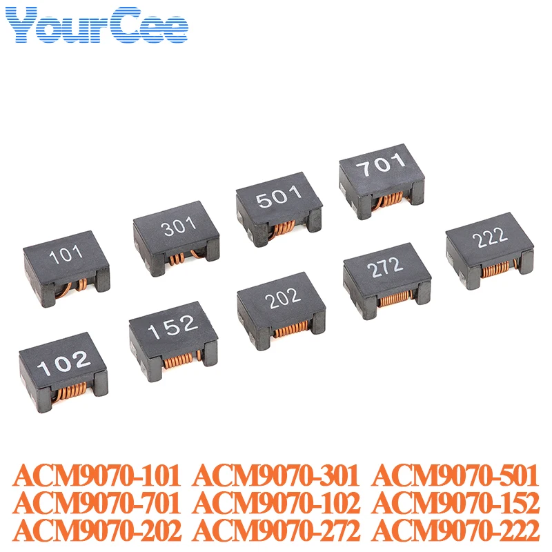 5PCS ACM4520 ACM7060 ACM9070 ACM1211 SMD Common Mode Inductor High Current Common Mode Filter 101 102 202 301 501 701 152 202