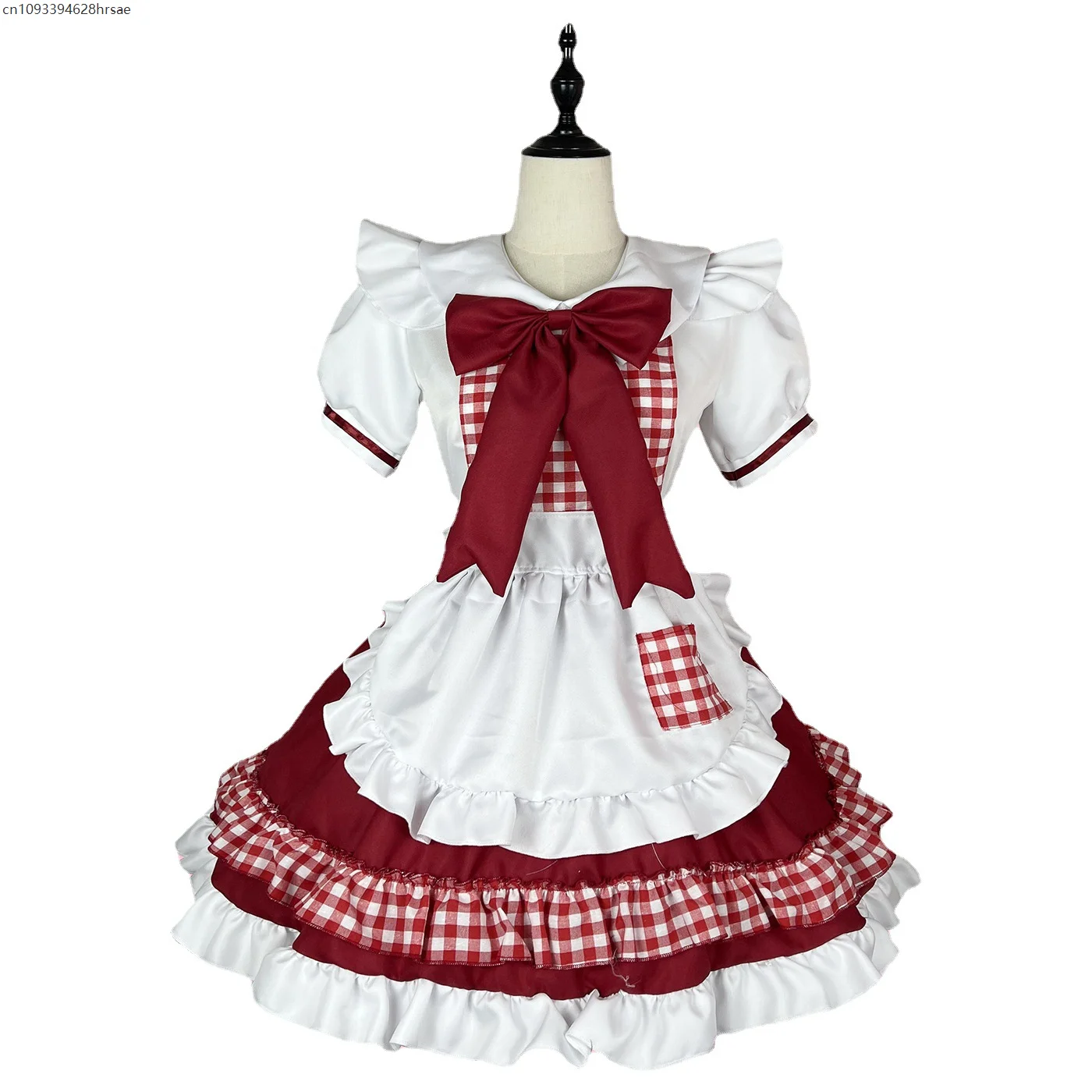 Costumi cosplay cameriera scozzese S-5XL Donne Anime Grembiule di Halloween Ristorante Abiti da cameriera Lolita School Girl Kawaii Abiti da festa