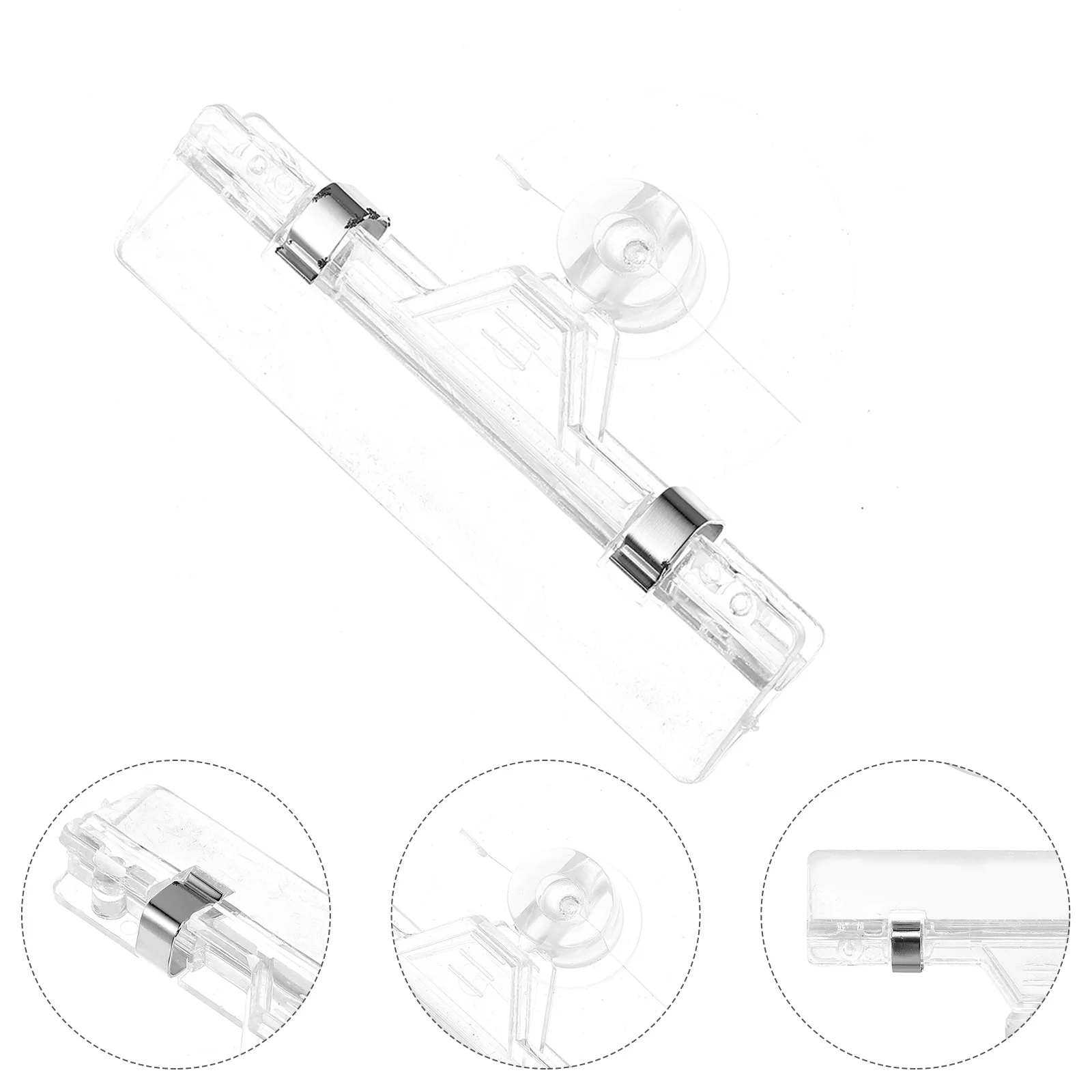 

5 Pcs Advertising Clip Cup High Grade Transparent Clips Price Tag Holder Label Stand Display Stand Business