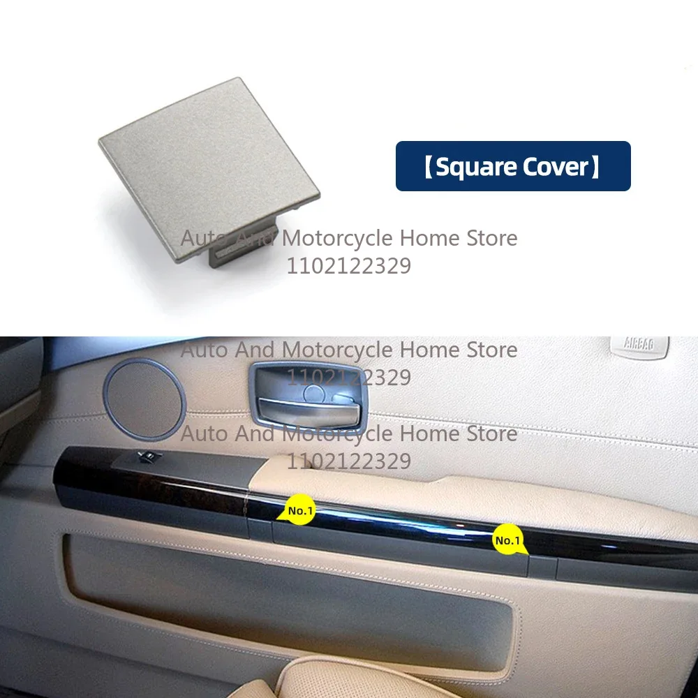 51417025647 For BMW 7 Series E65 E66 745i 02-08 1pc Door Panel Cover Plug Grey Auto Front Door Flap Covers Auto Door Screw Cover