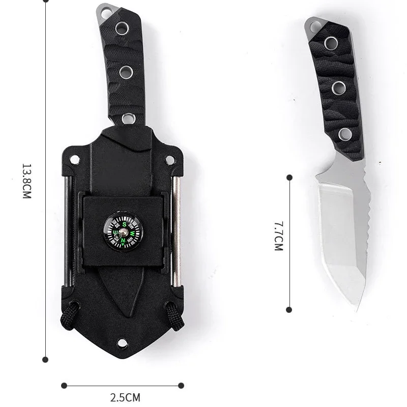 Knife Multi-functional fixed blade knife used at home as a fruit knife can also be used as a camping knife 440C steel outdoor ca