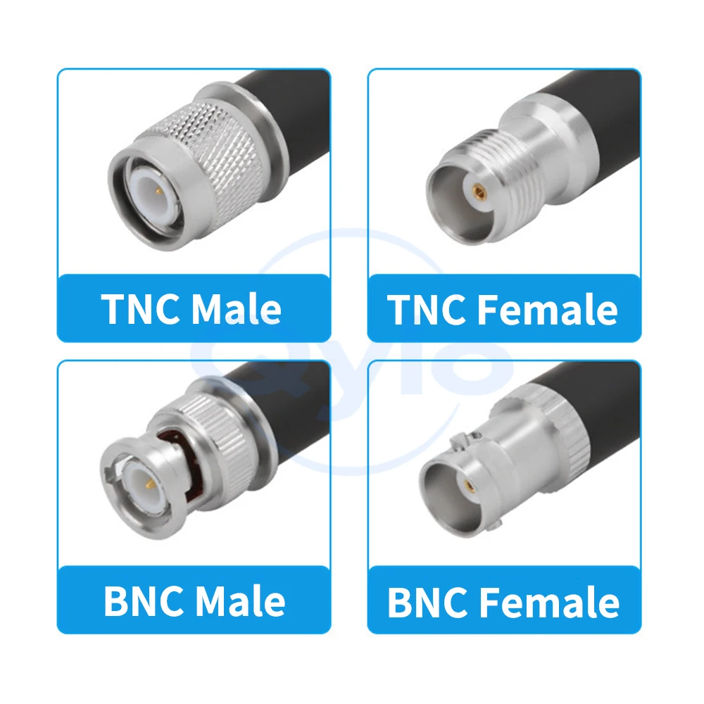 BNC to TNC Male/Female Connector RG213 Solid Copper Multi-Strand Flexible Adapter Cable BNC to TNC High-Frequency Cable (1 pcs)