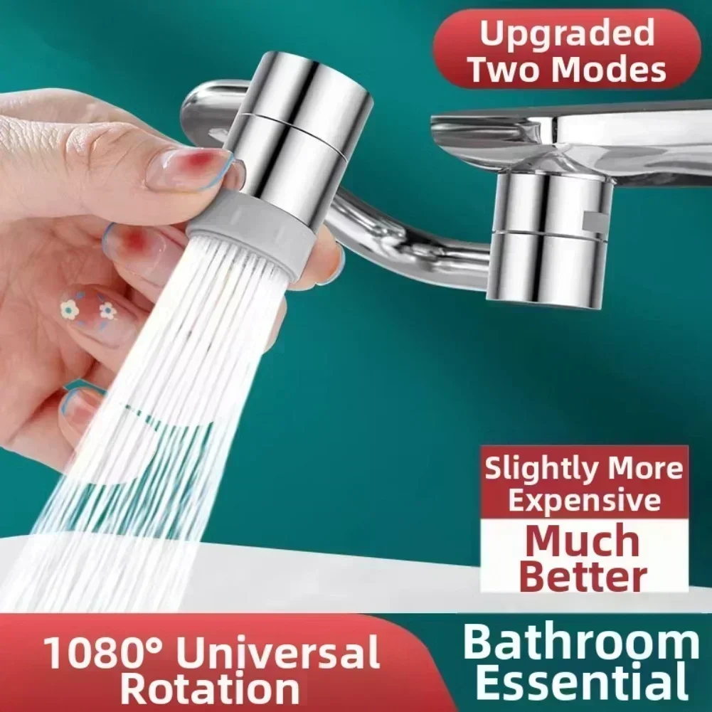 Mechanical Arm Faucet Featuring Adjustable Height Splash Proof and Boost Modes Threaded Connector for Multiple Installations