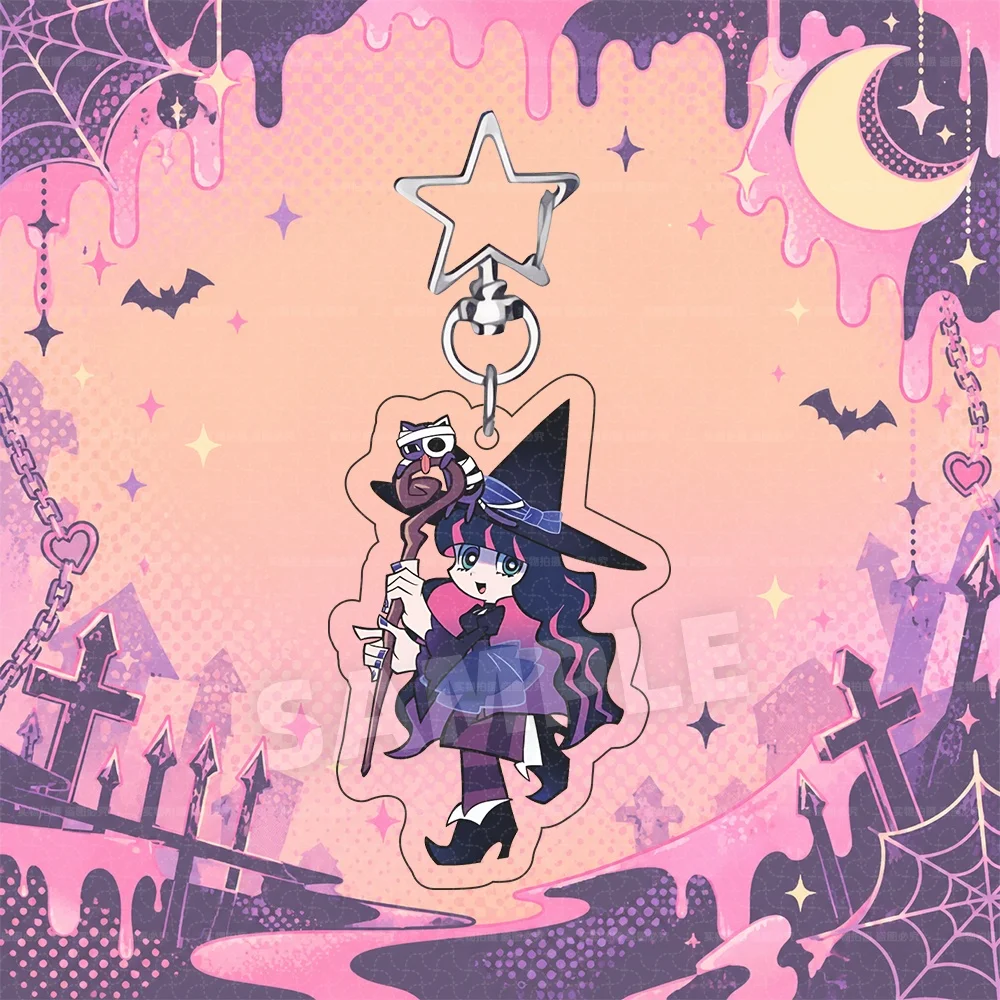 Panty and Stocking with Garterbelt Anime Panty Stocking Brief Garterbelt Halloween Chibi Character  Acrylic Keychain