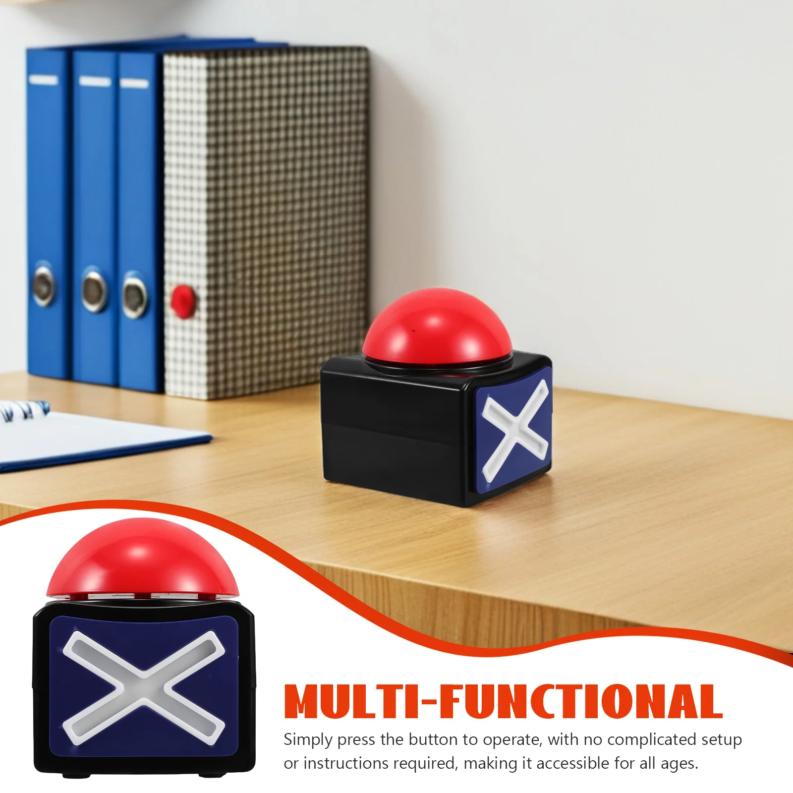 زر تفاعلي لـ Game Answer Buzzer لألعاب Trivia، يظهر الموهرات، أنشطة الفصول الدراسية، استجابة سريعة، تناؤ المنافسة #4