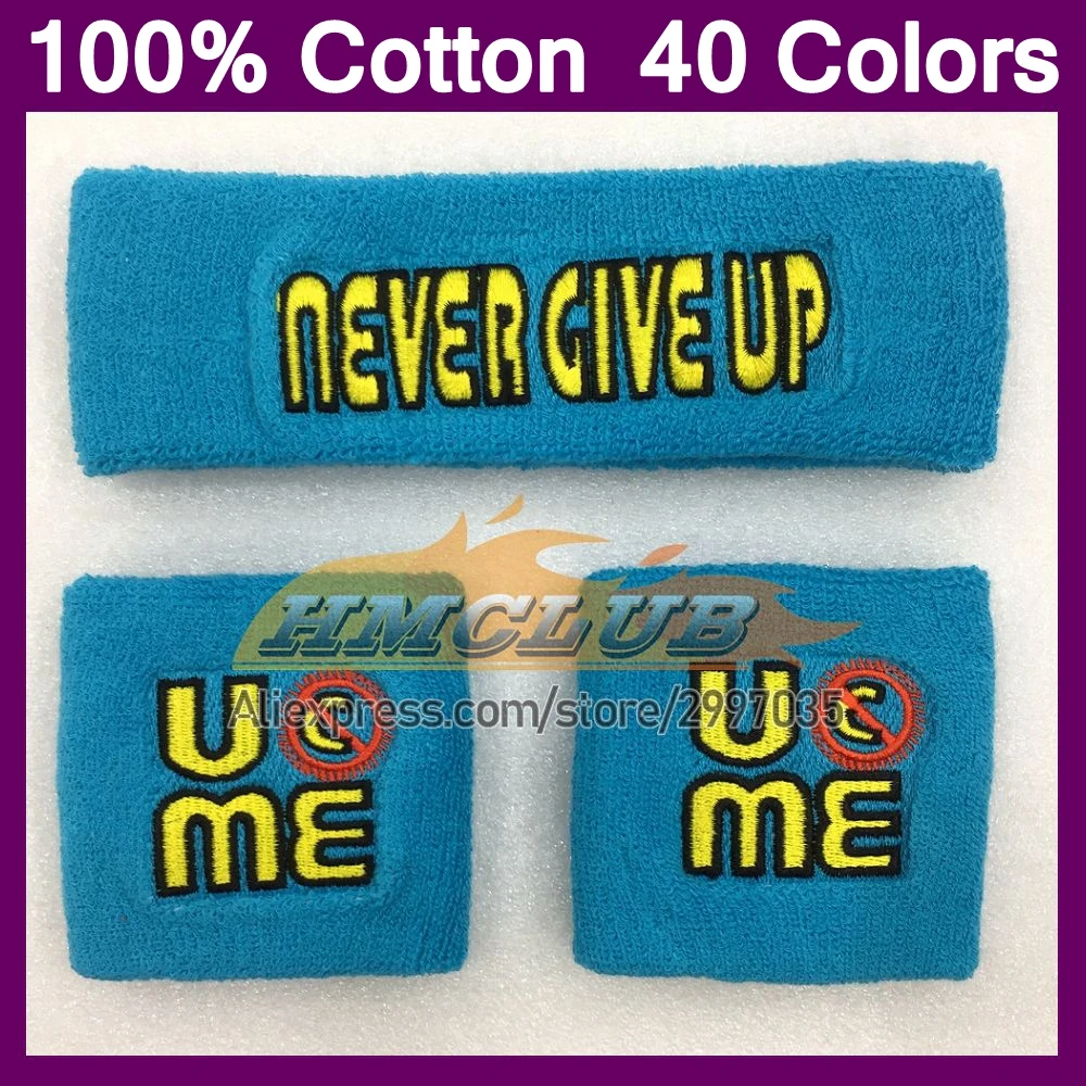 Cotton Embroidery Wrist Sweatband Tennis Wrestling Sport Wristband Volleyball Gym Wrist Brace Support Sweat Band Towel Bracelet