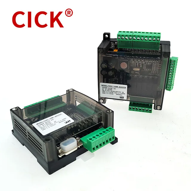 FX3U-14MR 14MT PLC RS232 RS485 Modbus 24VDC 8 wejść 6 wyjść Anolog 6AD 2DA tranzystor przekaźnikowy