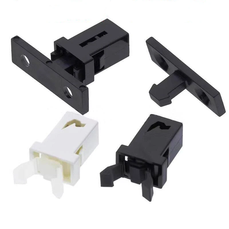 20Pcs PR-001 Small Door Lock Switch Black White Push Latch For MS Air Conditioner Set Top Box TV EVD DVD Door Cover