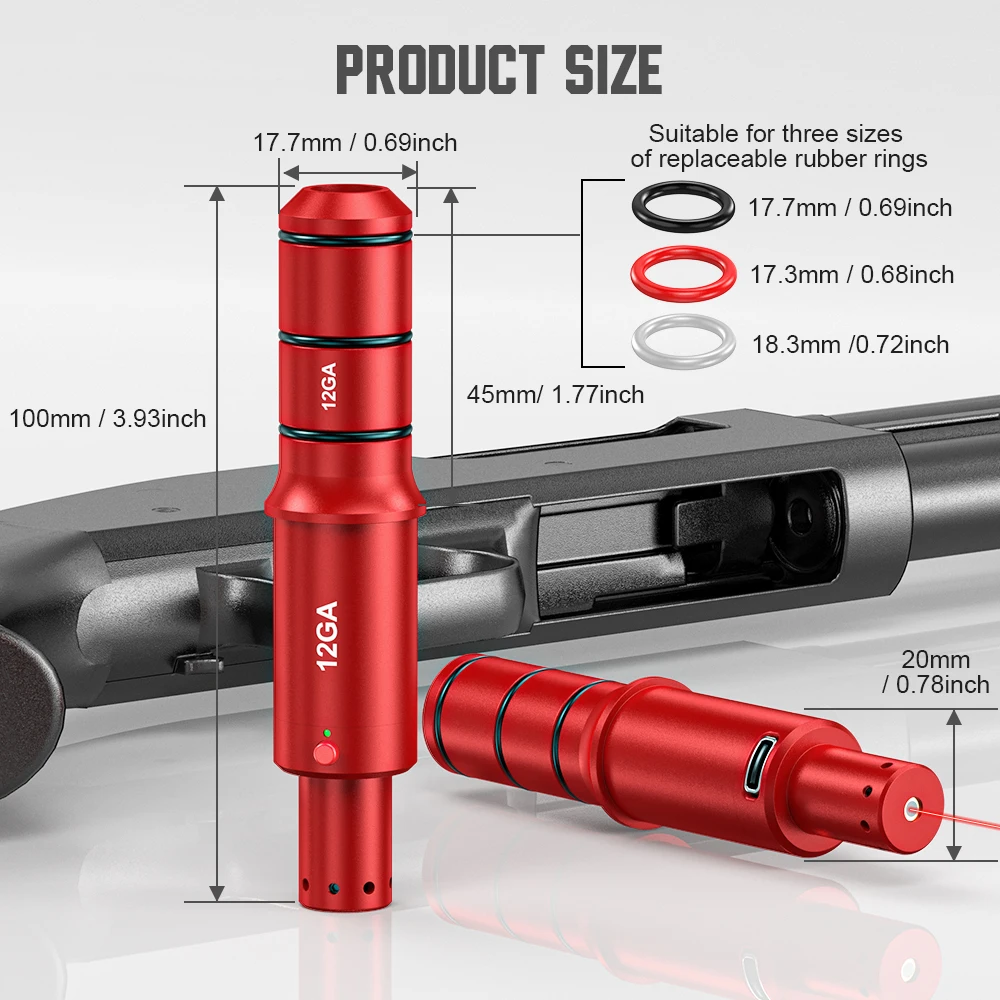 

Многофункциональный магнитный тренажер красного зеленого света 12GA, двойного назначения для тренировок и калибровки