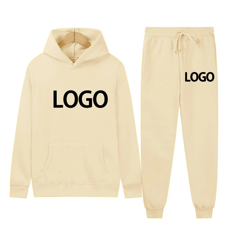 Tailor Made Printed Men Women Tracksuit Hooded Sweatshirts and Jogger Pants High Quality Unisex Daily Casual Sports Hoodies Suit view 4