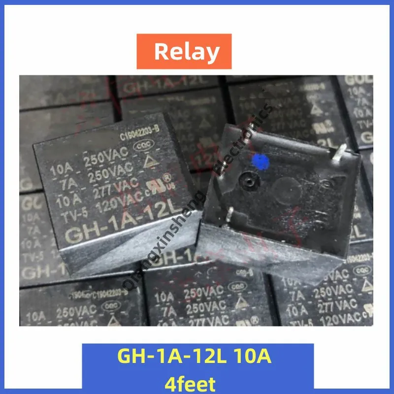 3pcs Relay GH-1A-12A-12L 10A GH-1A-12LT 12A GH-1A-12L 12A GH-1-a-5L GH-1A-1A-12LF GH-1A-24L 4-pin Relay