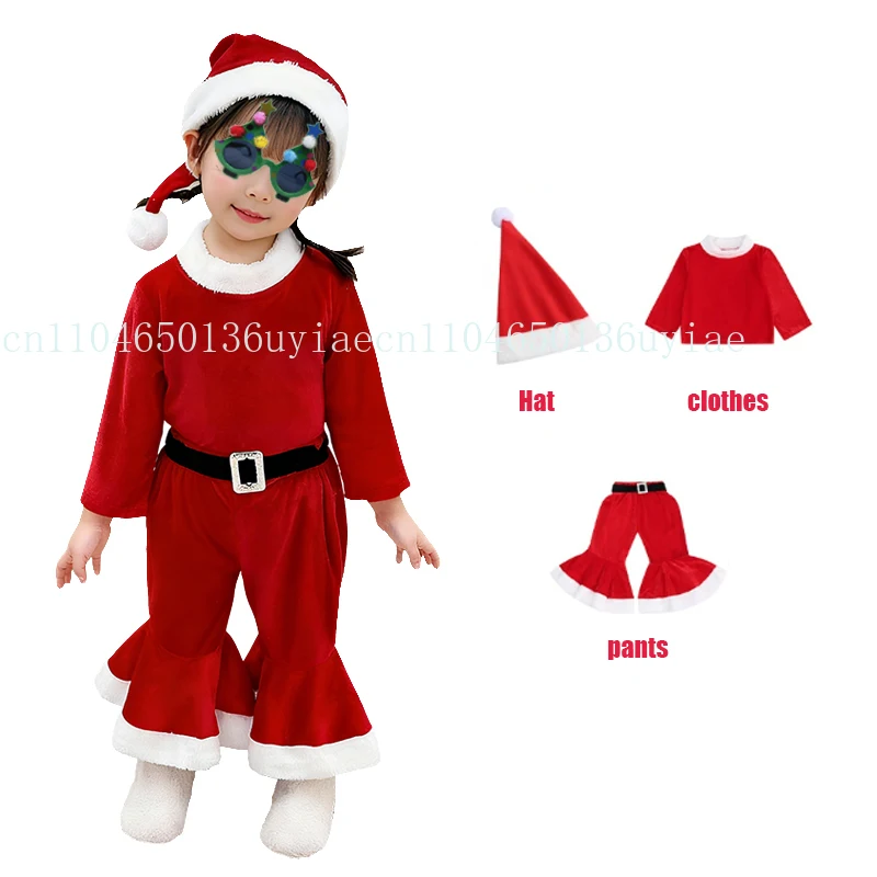 أزياء عيد الميلاد للأطفال، مجموعة أزياء تنكرية للأولاد والبنات، فستان حفلات الكرنفال، مجموعة ملابس عيد الميلاد، هدايا المهرجان