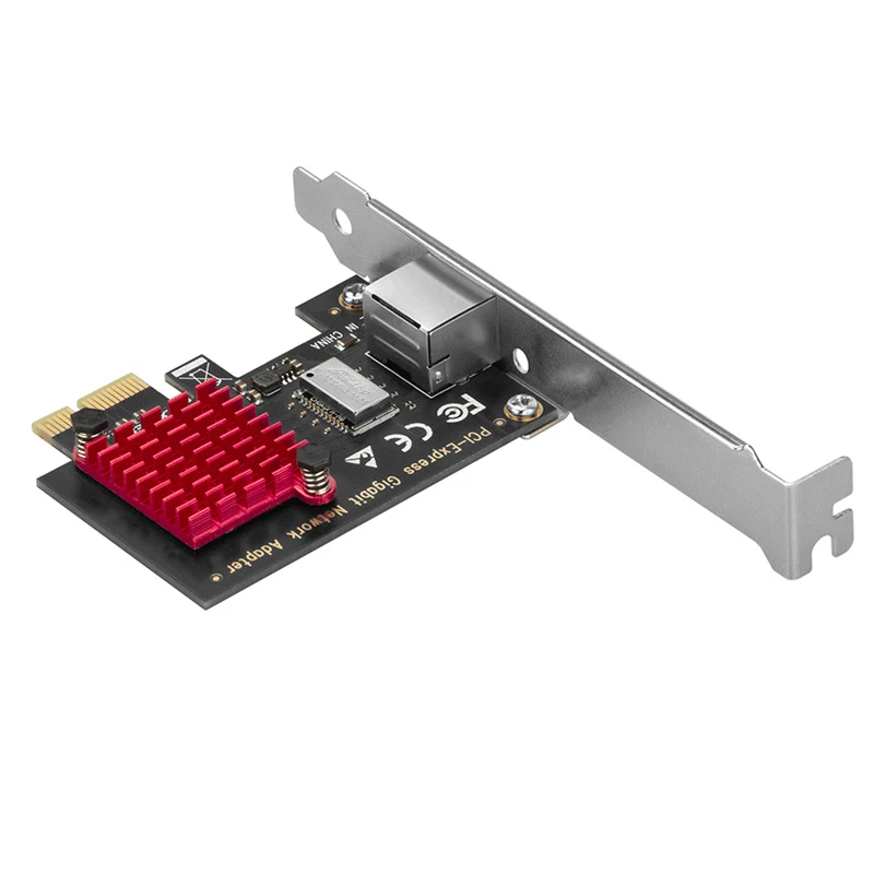 Netwerkkaarten Adapter 1Gb PCIE Netwerkkaart PCI Experss X1 naar Enkele Poort RJ45 LAN NIC 10/100/1000Mbps RTL8111H Chip voor Desktop