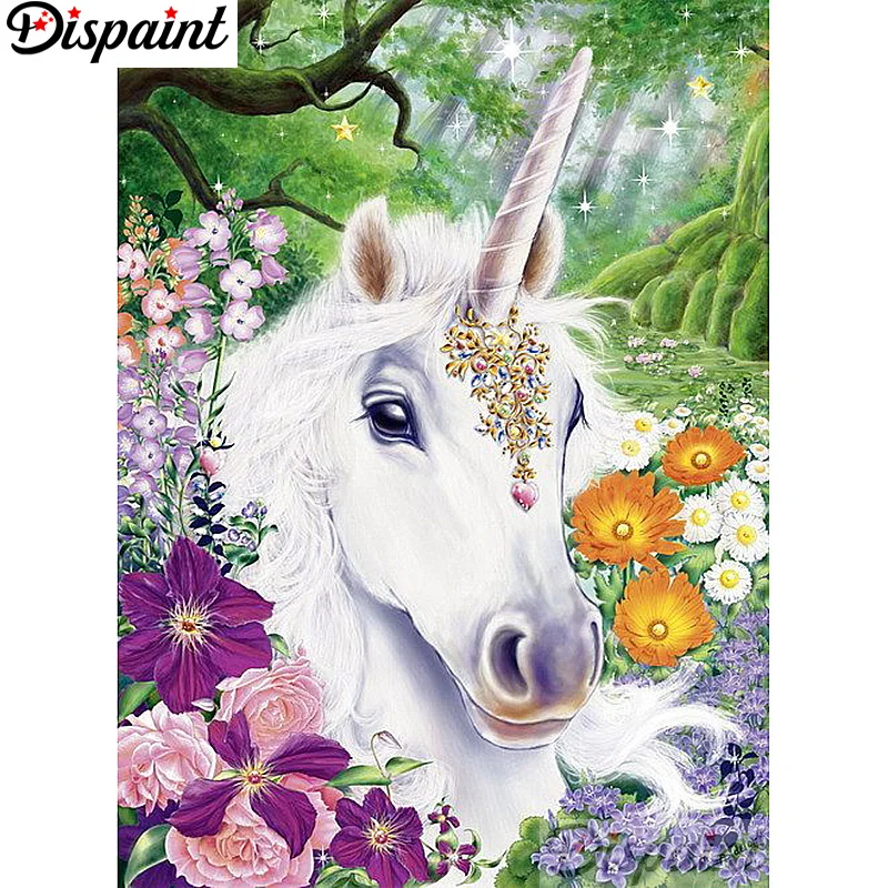 

Dispaint Full Square/Round Drill 5D DIY Diamond Painting "Cartoon Horse" Embroidery Cross Stitch 3D Home Decor A12855