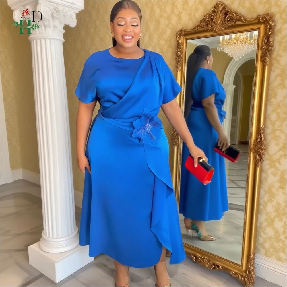 

African Clothe For Women Elegant Dresses Party Wedding Dress Daily Ankara Dress Plus Size Turkey Office Wear Summer Fashion Gown