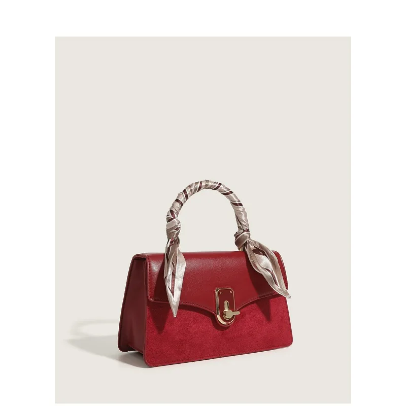 

High-end Red Bridal Bag 2024 Autumn and Winter New Wedding Bag, Stylish and Versatile Handbag, Chain Shoulder Crossbody Bag