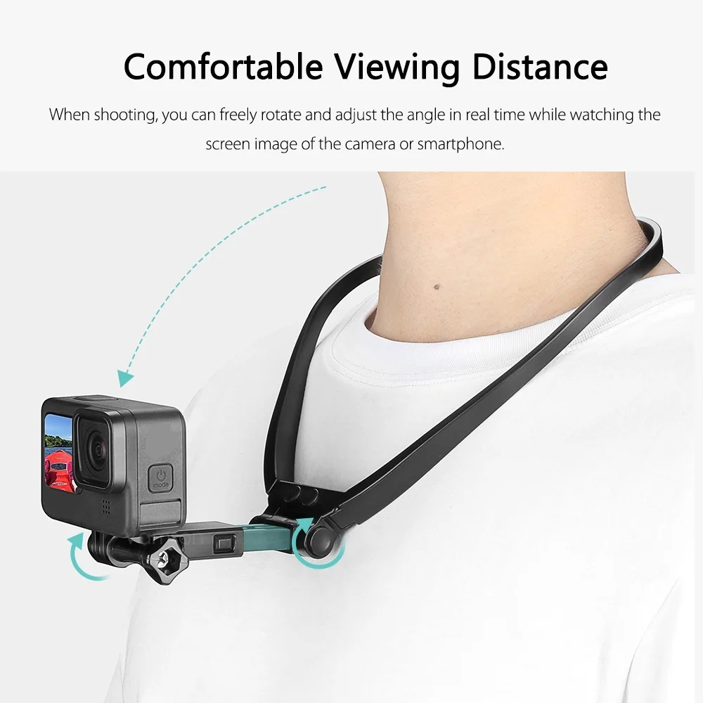 Lanyard Strap Neck Hold Mount for GoPro 12 11 10 9 8 7 6 5 4 Insta360 DJI Osmo SJCAM Action Camera Smartphone Mount Neck Bracket