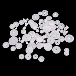 58Pcs 58 styles Plastic All Module 05 parti del Robot borsa per ingranaggi di riduzione ruote dentate ingranaggi WSFS accessori per ingranaggi del motore fai da te