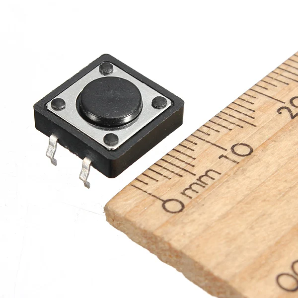 SHGO 10pcs Quality Mini PCB Momentary Tactile Push Button Switch SPST 12x12x4.3mm