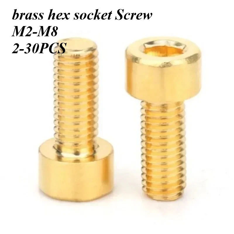 12.9 Grade Alloy Steel Hex Socket Head Cap Screws M2 M3 M4 M5 M6 M8 High Tensile Black Metric Thread Machine Bolts 2-30PCS Pack