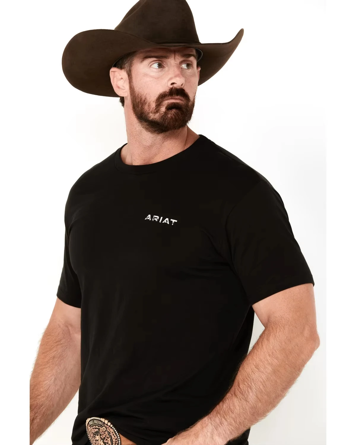 Camiseta gráfica de manga corta con logotipo del suroeste de Ariat para hombre, camiseta de lujo de alta gama para hombres y mujeres