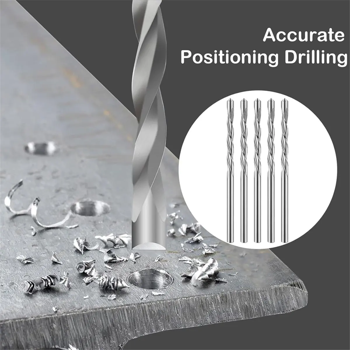 ABZT 50Pcs Drywall Bit Drywall Guide Point Cutting Bits Diameter ,1/8 Inch Drill Bits,Drywall Tools view 3