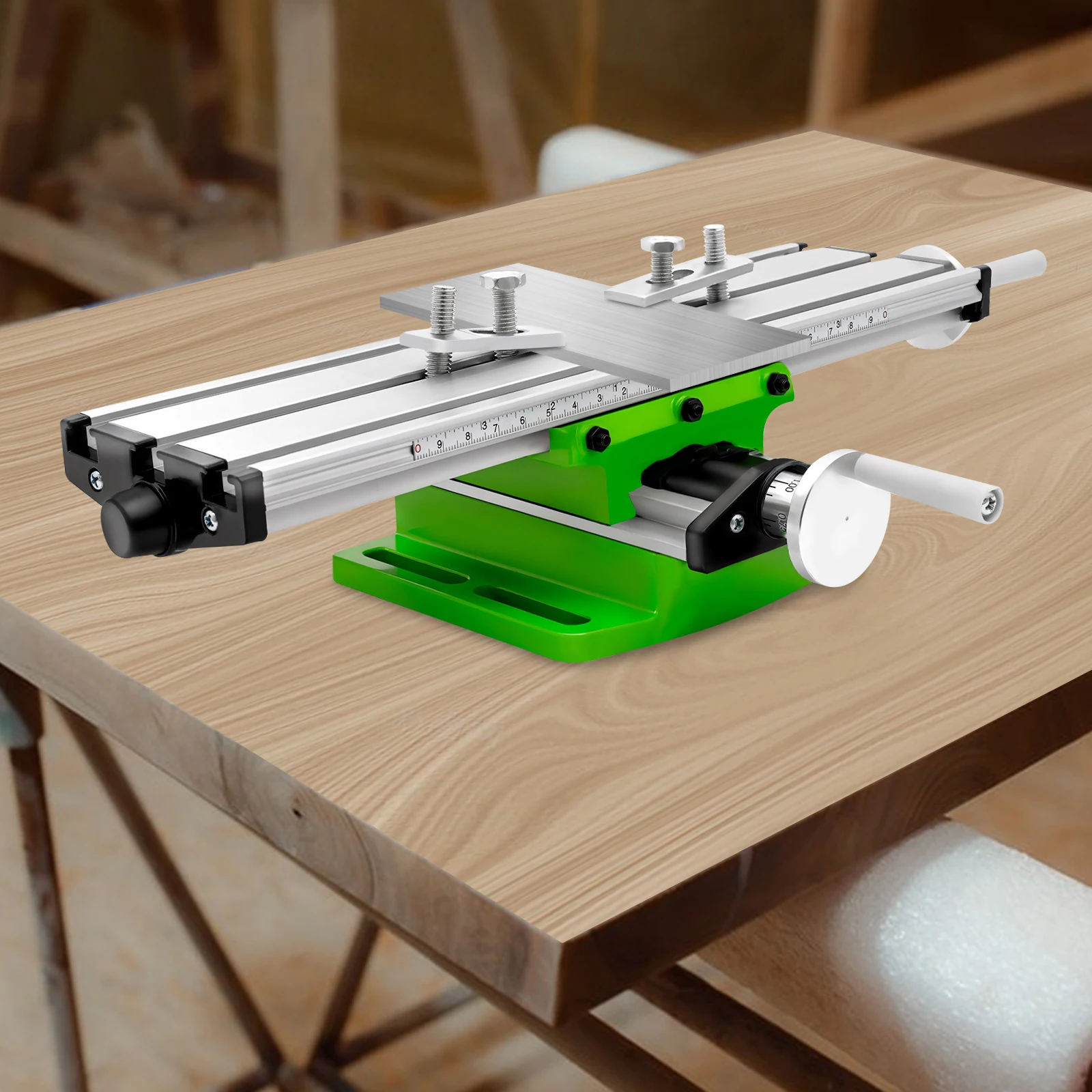 

Multifunctional Milling Work Table,Compound Drilling Slide Table,Aluminum Alloy,31*9cm,Table Drills, Electric Drill Holders