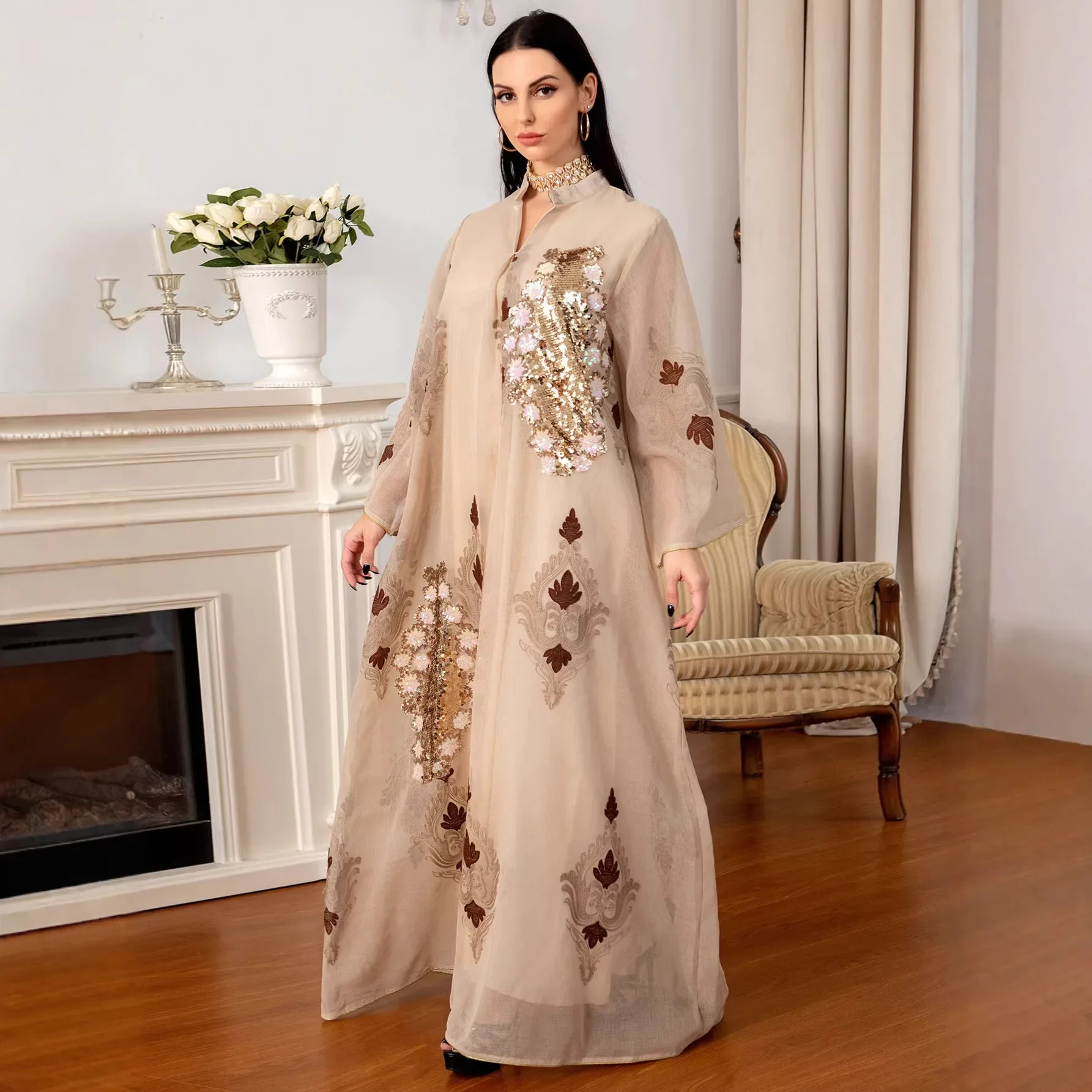 robe-africaine-brodee-a-la-main-avec-perles-robe-de-soiree-extravagante-en-tulle-ornee-de-sequins-et-de-mailles-style-modeste-musulman-du-moyen-orient