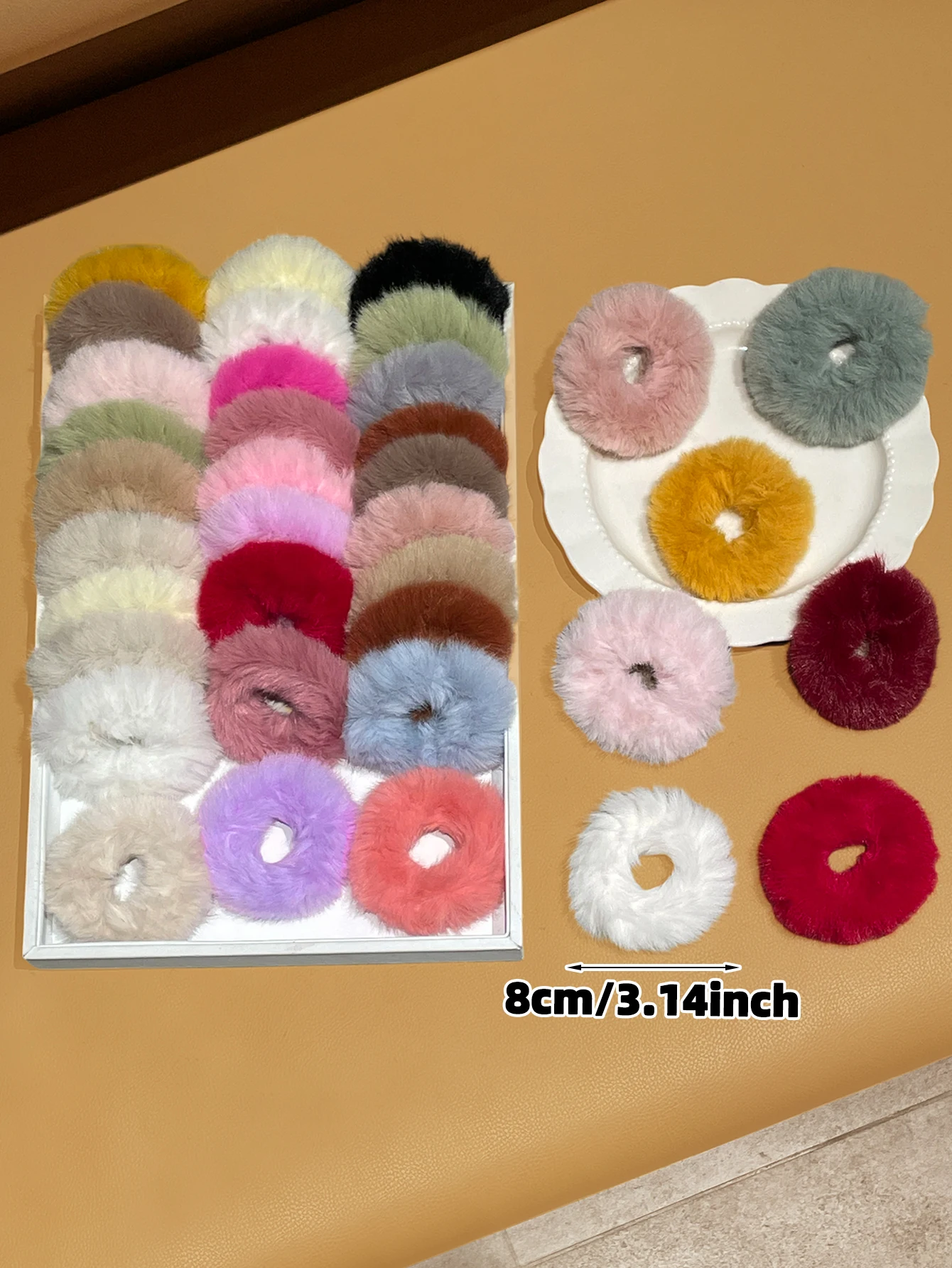 طراز نسائي عشوائي 5/10 قطع، متعدد الاستخدامات لتقليل العمر، ربطة شعر عالية على شكل ذيل حصان، مناسبة للاستخدام اليومي #4