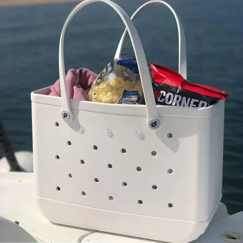 

beach bag Bogg Bags Summer EVA Waterproof Large Picnic Storage Basket Fashion WomenShopping Handbags Rubber Bogg Beach Bag
