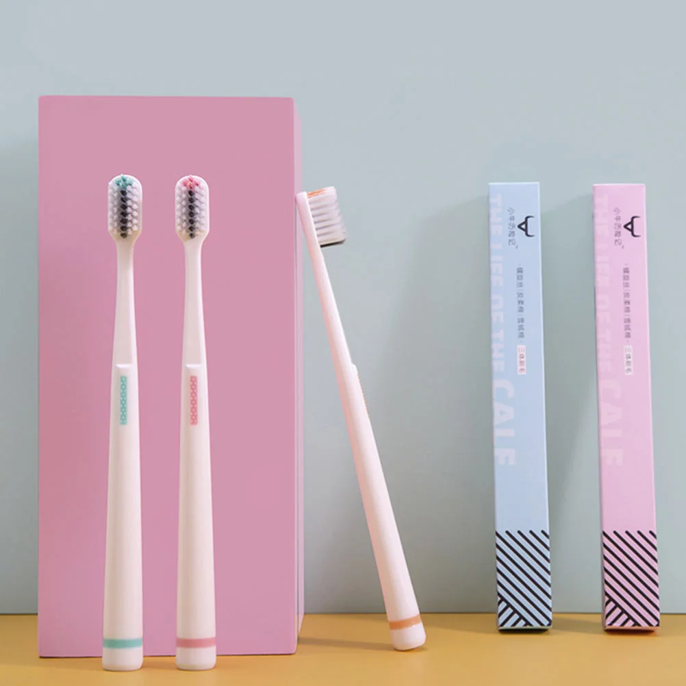 

5 Pcs Soft Bristle Toothbrush Plastic al Cleaning Mixed Color Fine Craftsmanship Non Handle Dental Plaque Removal Adult