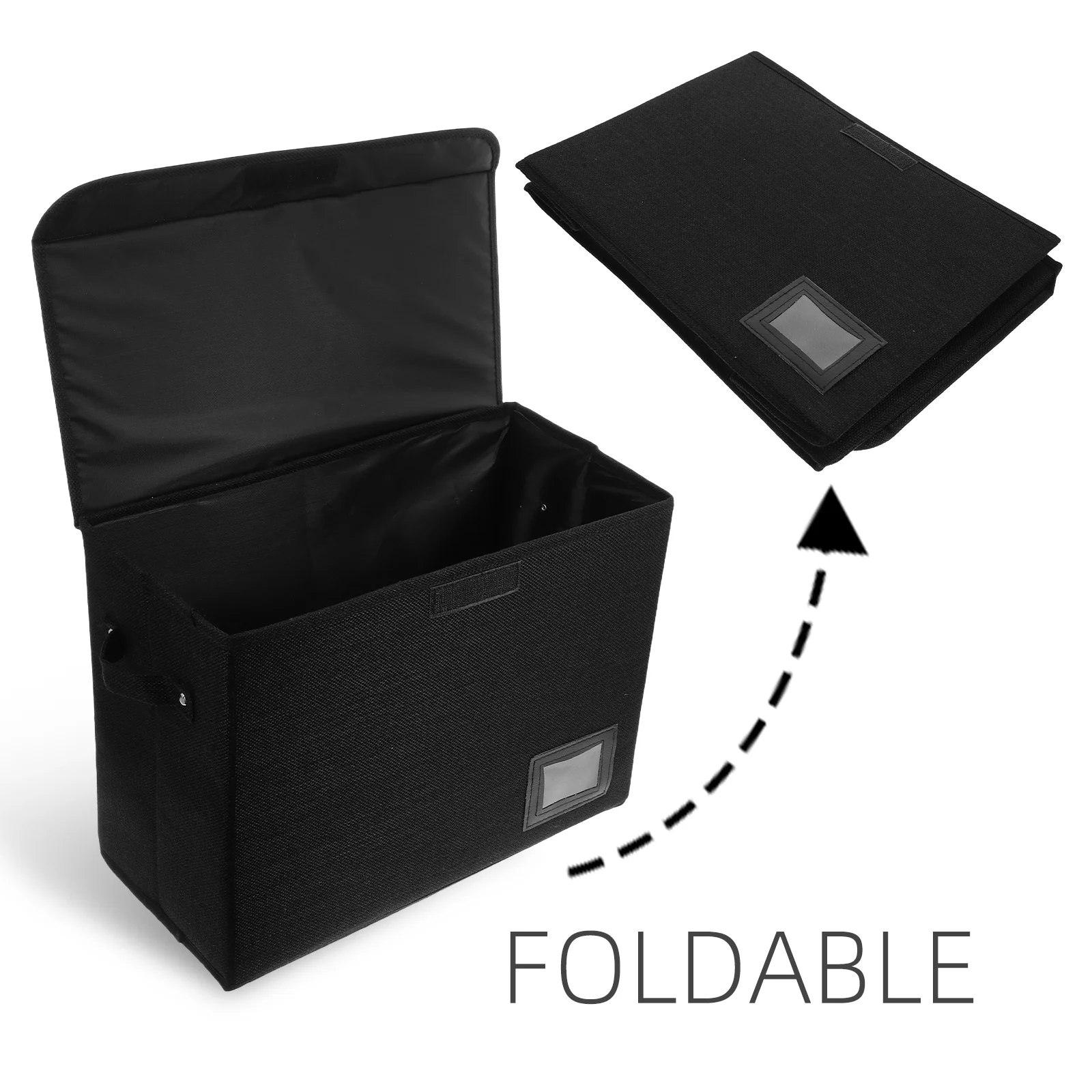 Fabric Folding Storage Box Comic Book Holder Display Case Collapsible Containers Bins Baby Clothes Washable