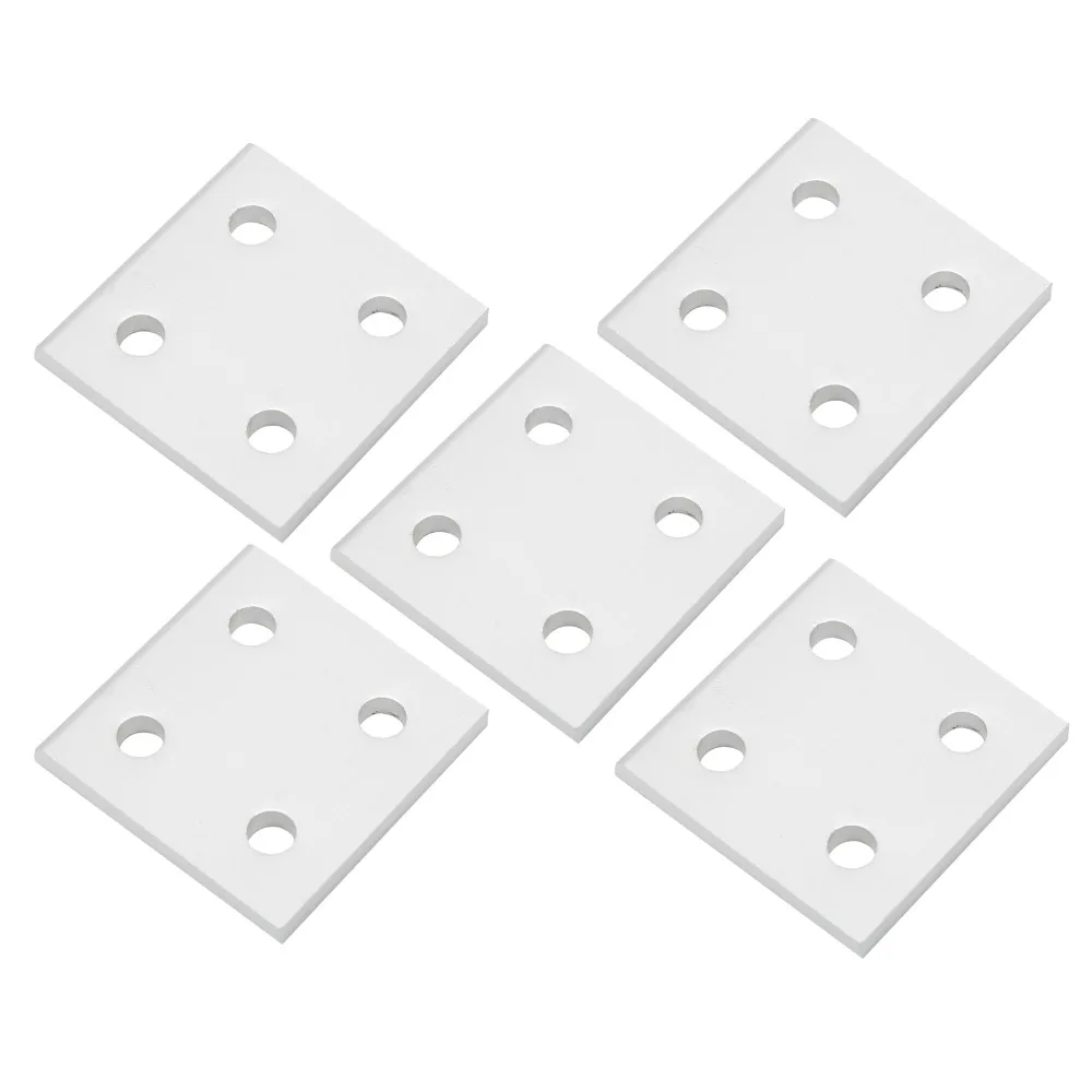 5pcs Flat Flat Design Connecting Plate Overlapping Design Linear Motion Joining Plate Extension System Bracket For DIY Projects