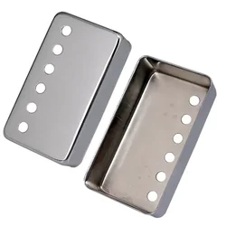 50/52mm Metal Humbucker Pickup Cover Metal Black Silver For LP Style Electric Guitar Silver Black Guitar Parts Accessories