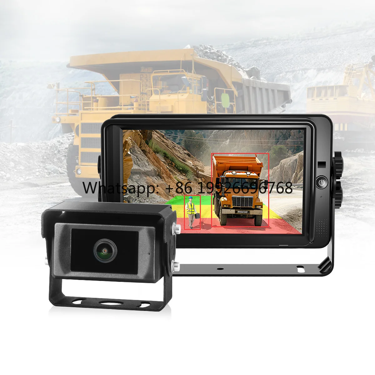 

AI Bsd Safety Driving Monitoring System Truck Backup Camera with Alarm & Pedestrian Detection for Commercial Vehicles