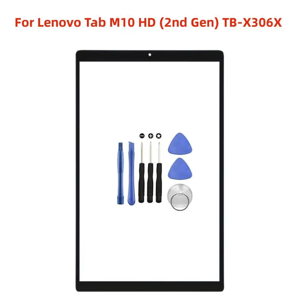 For Lenovo Tab M10 HD (2nd Gen) TB-X306X TB-X306F/V X306 Touch Screen LCD Front Outer Glass Panel Lens Touchscreen Cover No OCA