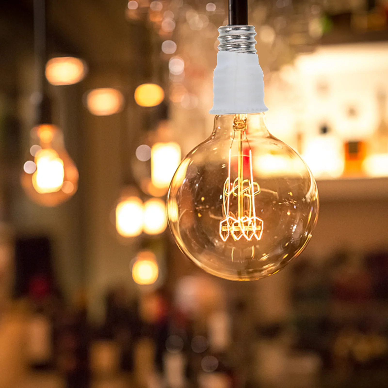 

15Pcs Light Bulb Socket Adapter E12 to E14 Converter Lamp Base Replacement for Garage Workshop Basement Lighting Socket Adapter