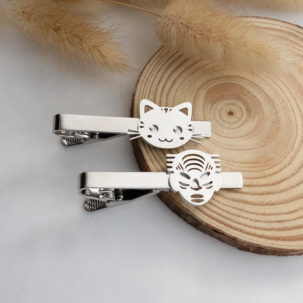 مشبك ربط منقوش من الفولاذ المقاوم للصدأ مخصص، شعار الشركة، تصميم وإنتاج الشارة، تخصيص بالجملة لأي نمط