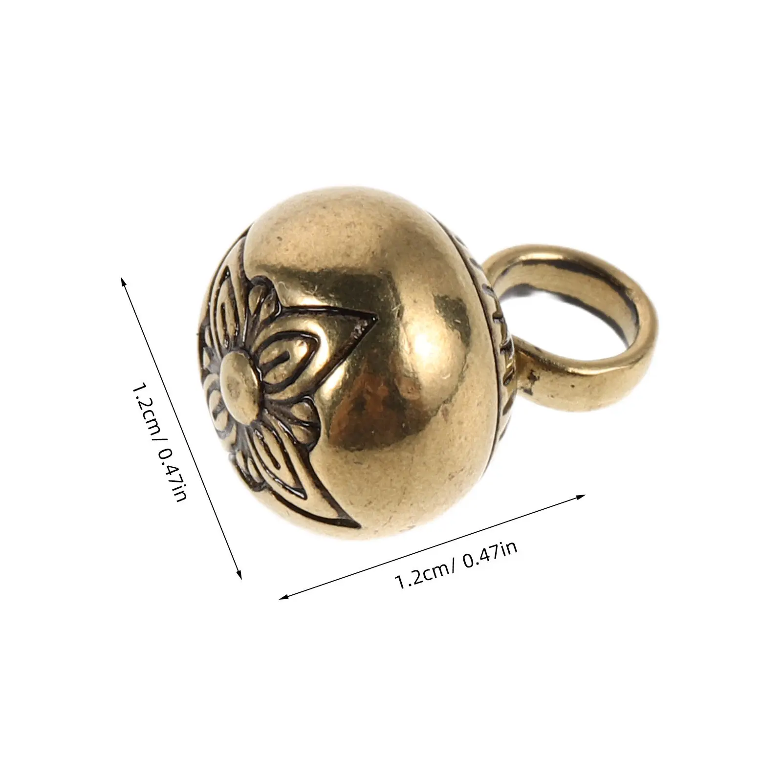 20 pcs Pendant DIY Jewelry Accessories Making Charms Necklace Alloy Halloween Christmas New Year Brass Vintage Bell Finish Solid