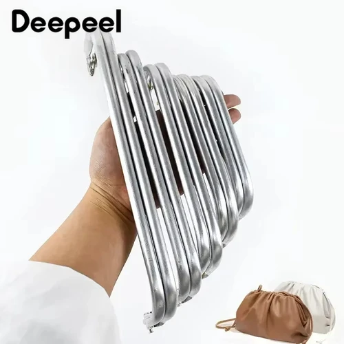 Deepeel-Cuadro para monedero, tubo de aluminio y Metal, bolso de mano con Clip, accesorios de Hardware, asas invisibles para médico, 1-5 uds.