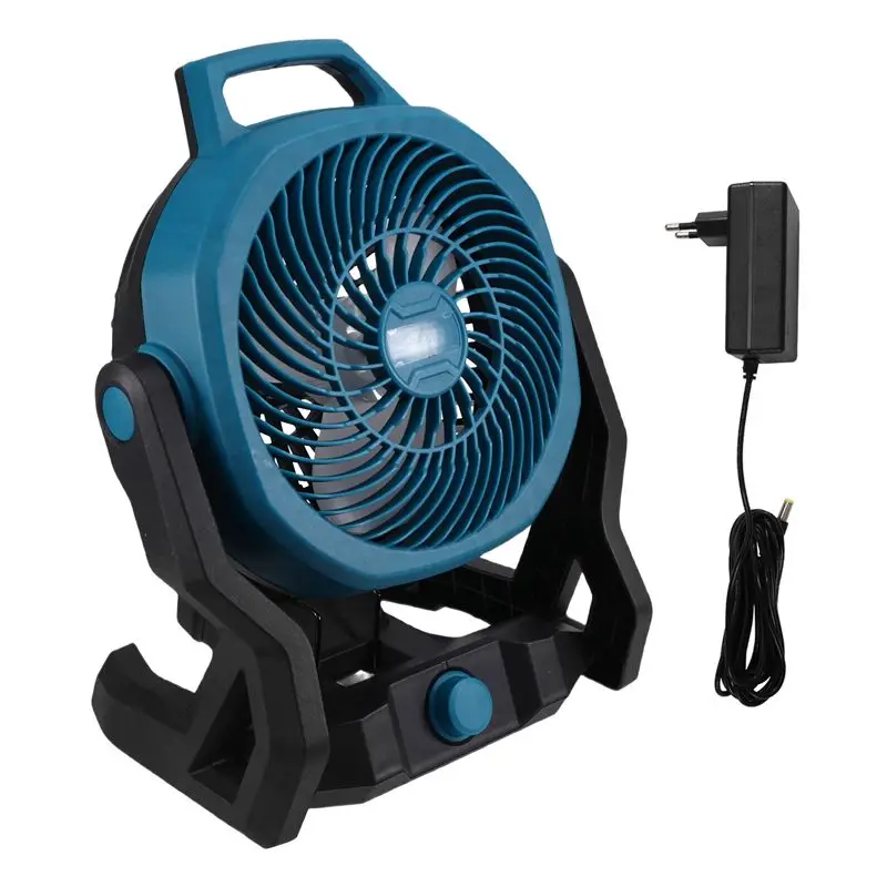 

Portable Camping Fan Powered Desktop Floor Fan For BL1830 Lithium Battery EU Plug