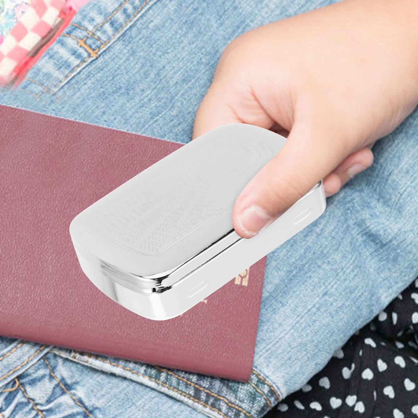 

Cigarette Storage Case Stainless Steel Portable Metal Cigarette Holder Large Capacity For Travel Outdoor Camping Smoke