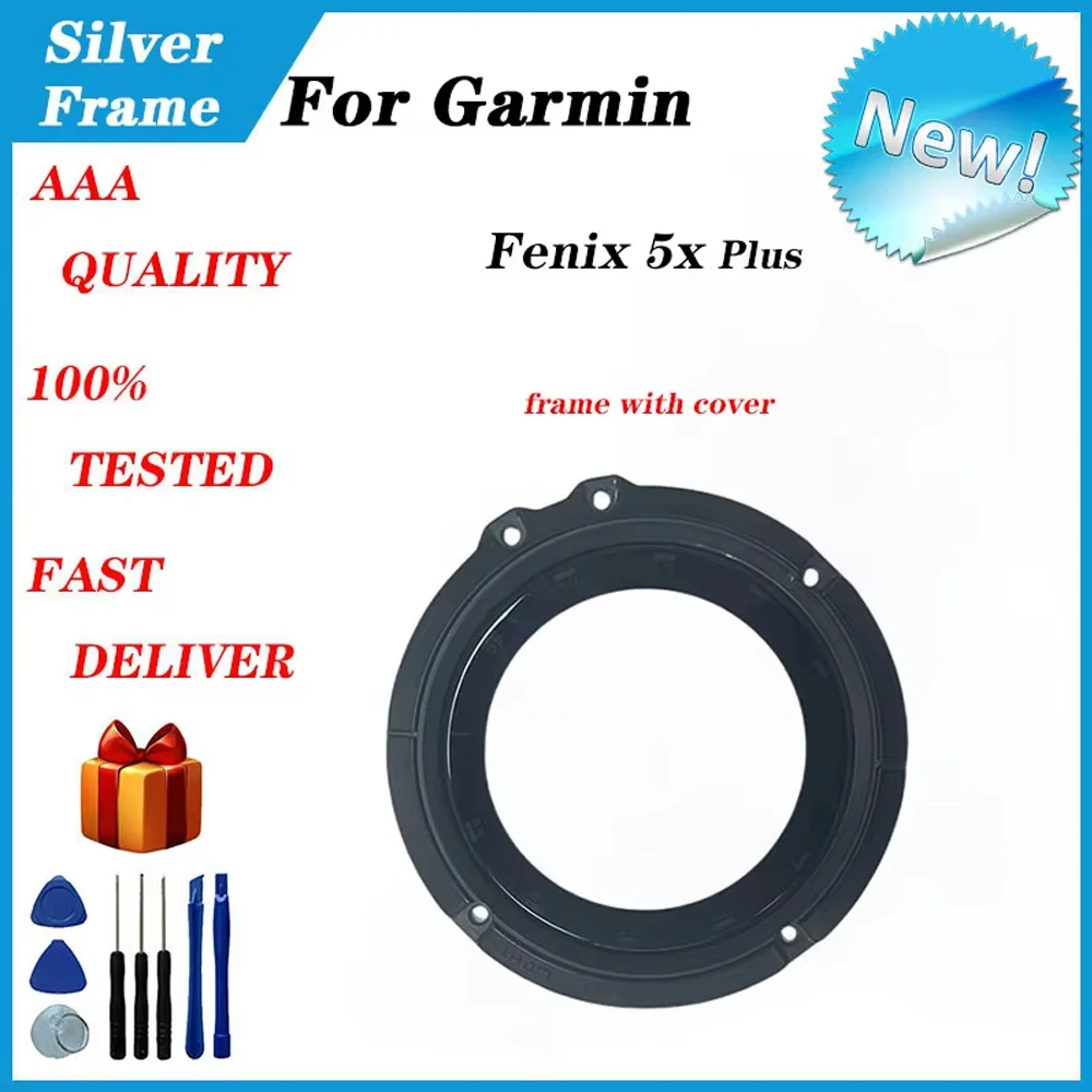 

For Garmin Fenix 5x Plus Middle Frame Watch Bezel Ring Cover Frame Replacement And Repair Parts