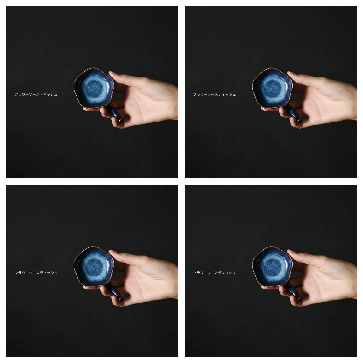 

4pcs/Set Ceramic Japanese Style Retro Small Flower Chopsticks Holder Sauce Dish