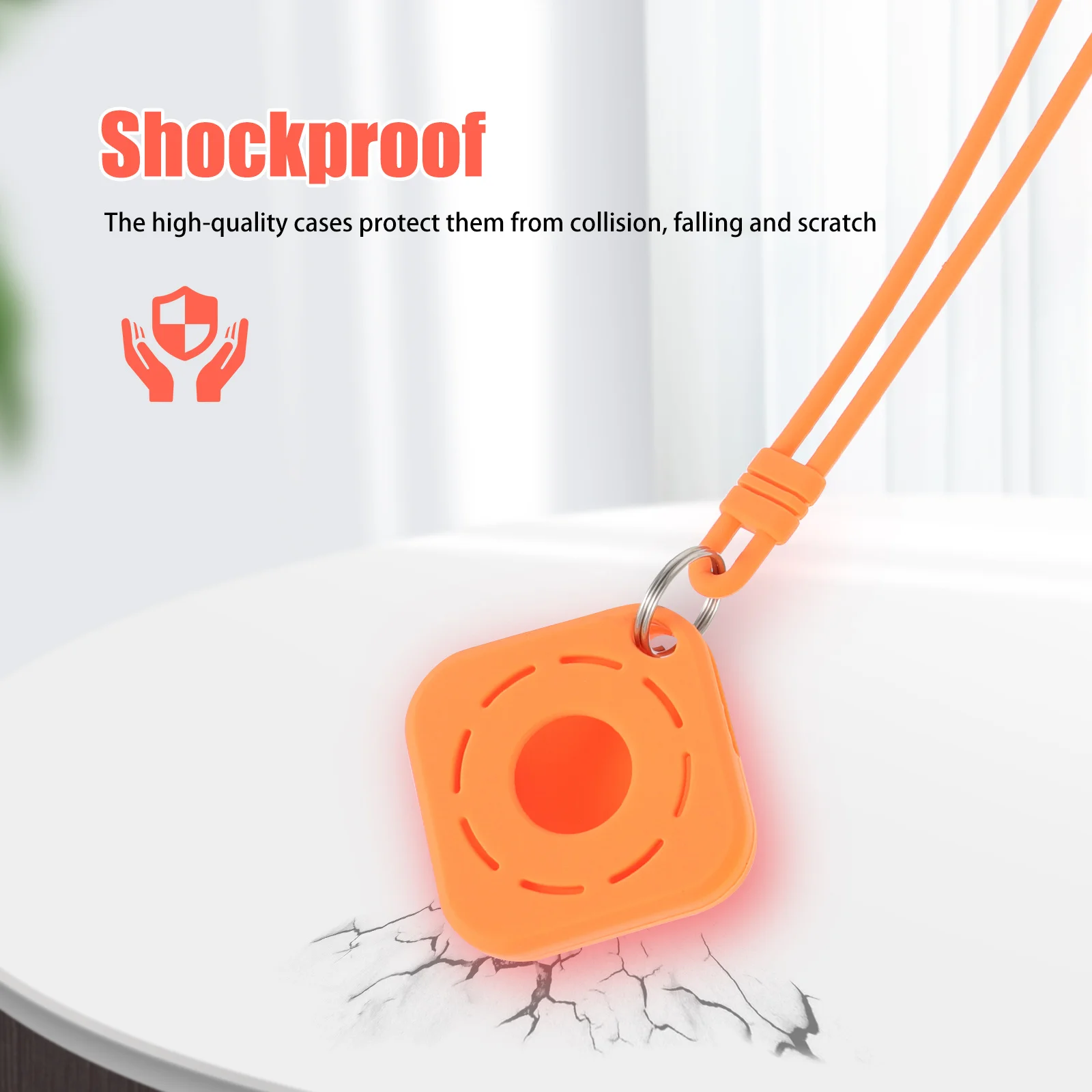 

2pcs Anti-Lost Protection Sleeves Lanyard Compatible Lightweight Shockproof Non-Slip Portable Scratch-Resistant