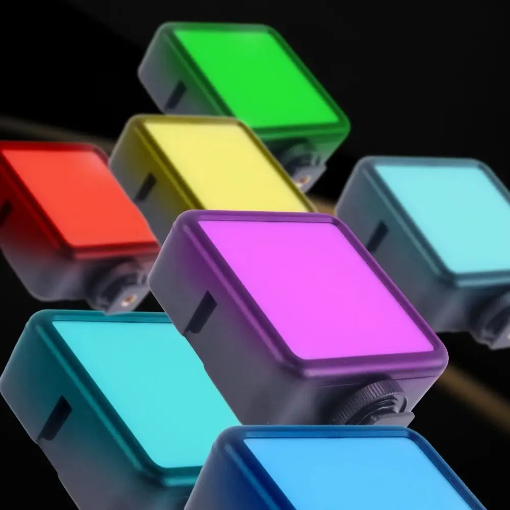 สี RGB เติมแสง 2500 K-7000 K 800LUX LED Video Light Type-C RGB การถ่ายภาพสําหรับกล้องสมาร์ทโฟน